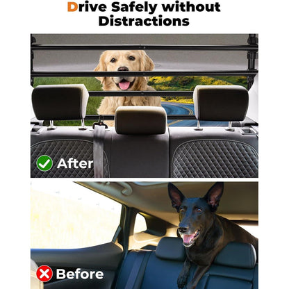 JOYTUTUS Schutzgitter Auto Hundegitter Aluminium Trenngitter