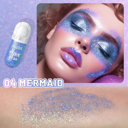 Mermaid Glitter Gel Roll-on Body Shimmer Makeup