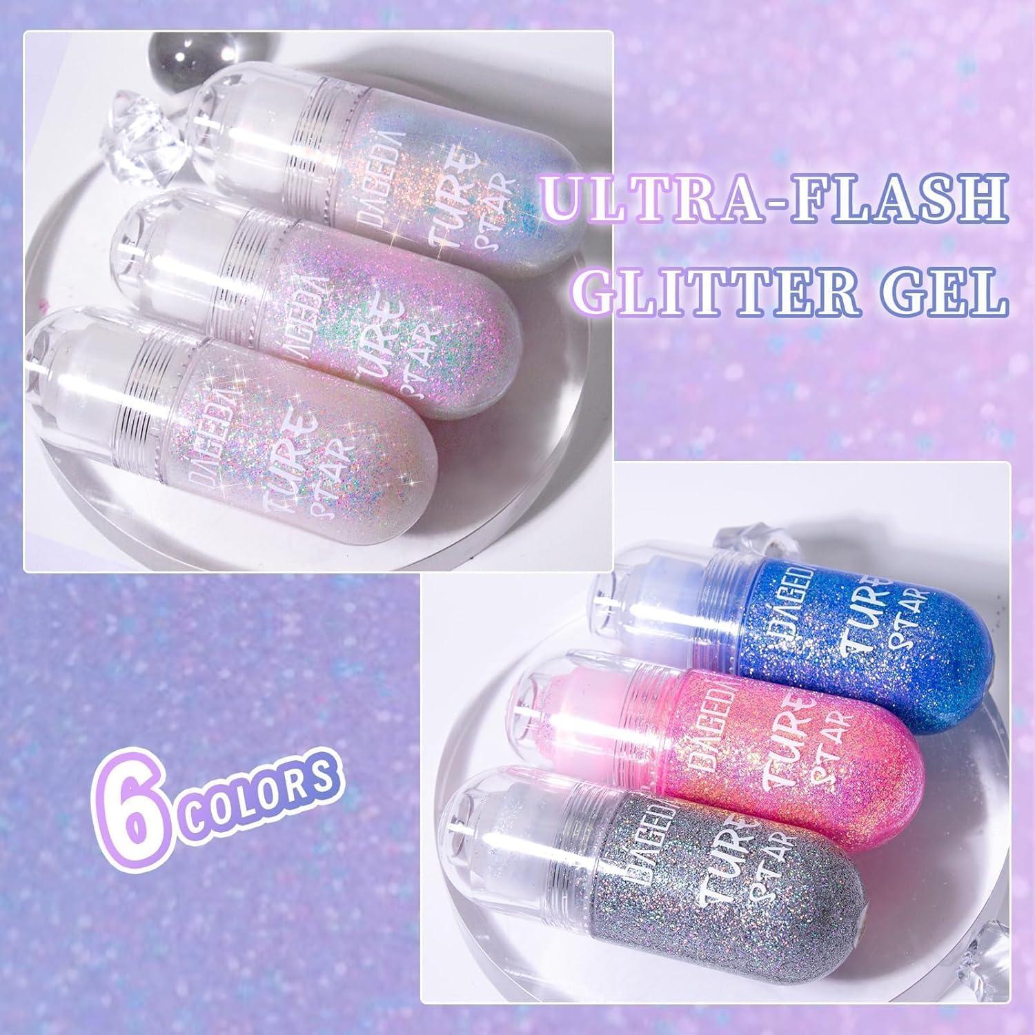 Prreal Mermaid Glitter Gel Body Festival Rave Makeup Sparkle Shimmer