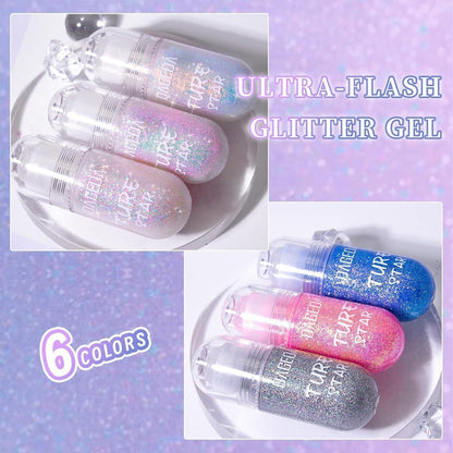Prreal Mermaid Glitter Gel Body Festival Rave Makeup Sparkle Shimmer