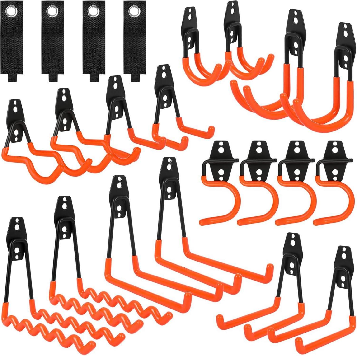Garage Haken Set 22 Stück | Wandhaken Platzsparend & Schwerlast