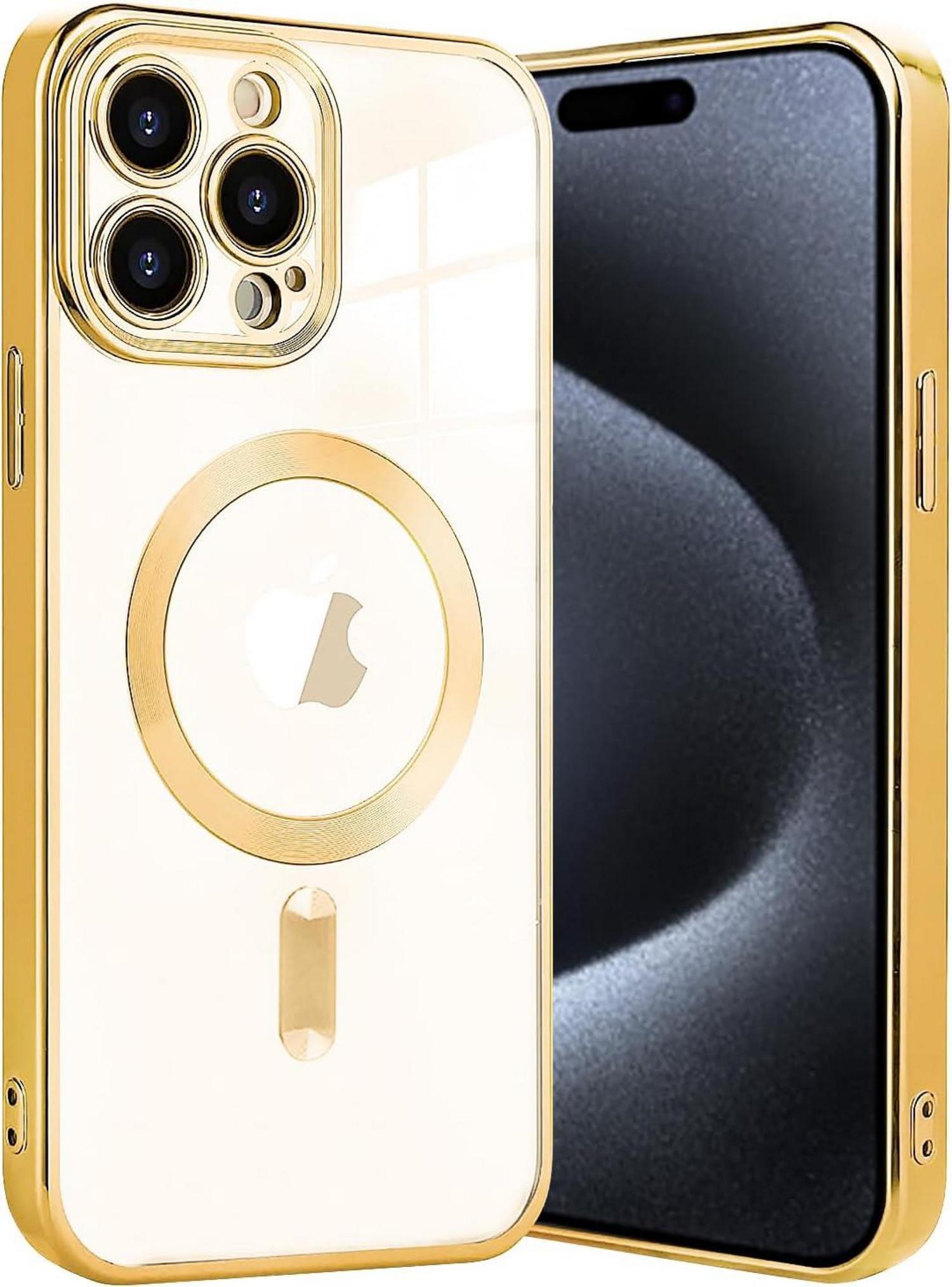 Klare Magnetische Adsorption Handyhülle für iPhone 15 Pro mit