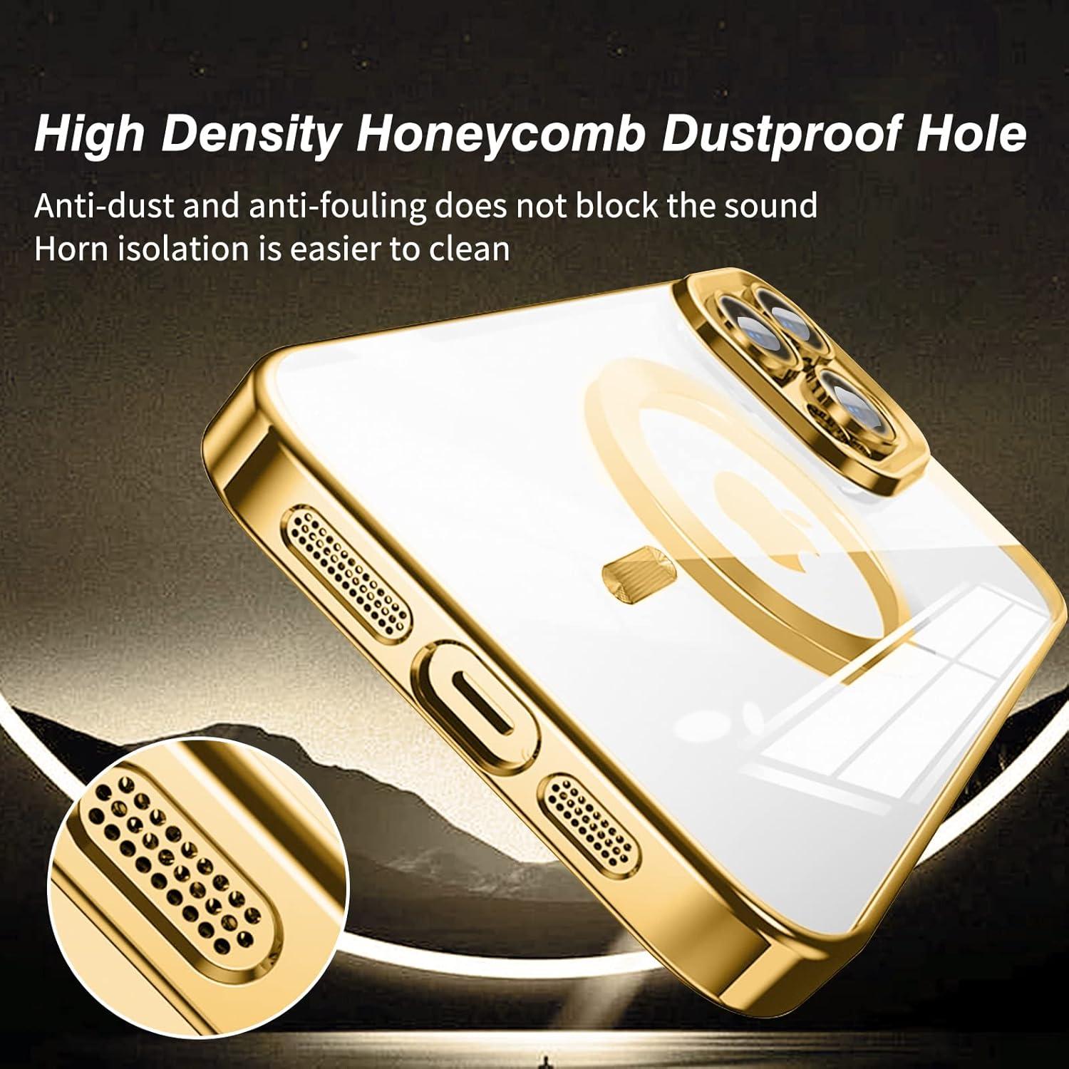 Klare Magnetische Adsorption Handyhülle für iPhone 15 Pro mit