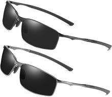 Polarisierte Sonnenbrille Herren Sport UV-Schutz 2er Set