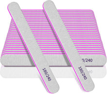 25er Set Nagelfeilen 180/240 Körnung für Naturnägel