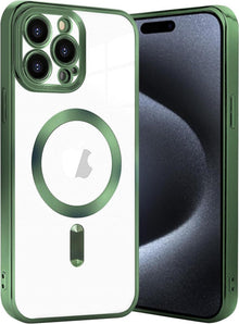 Klare iPhone 15 Pro Max Hülle mit MagSafe Adsorption, Kabelloses