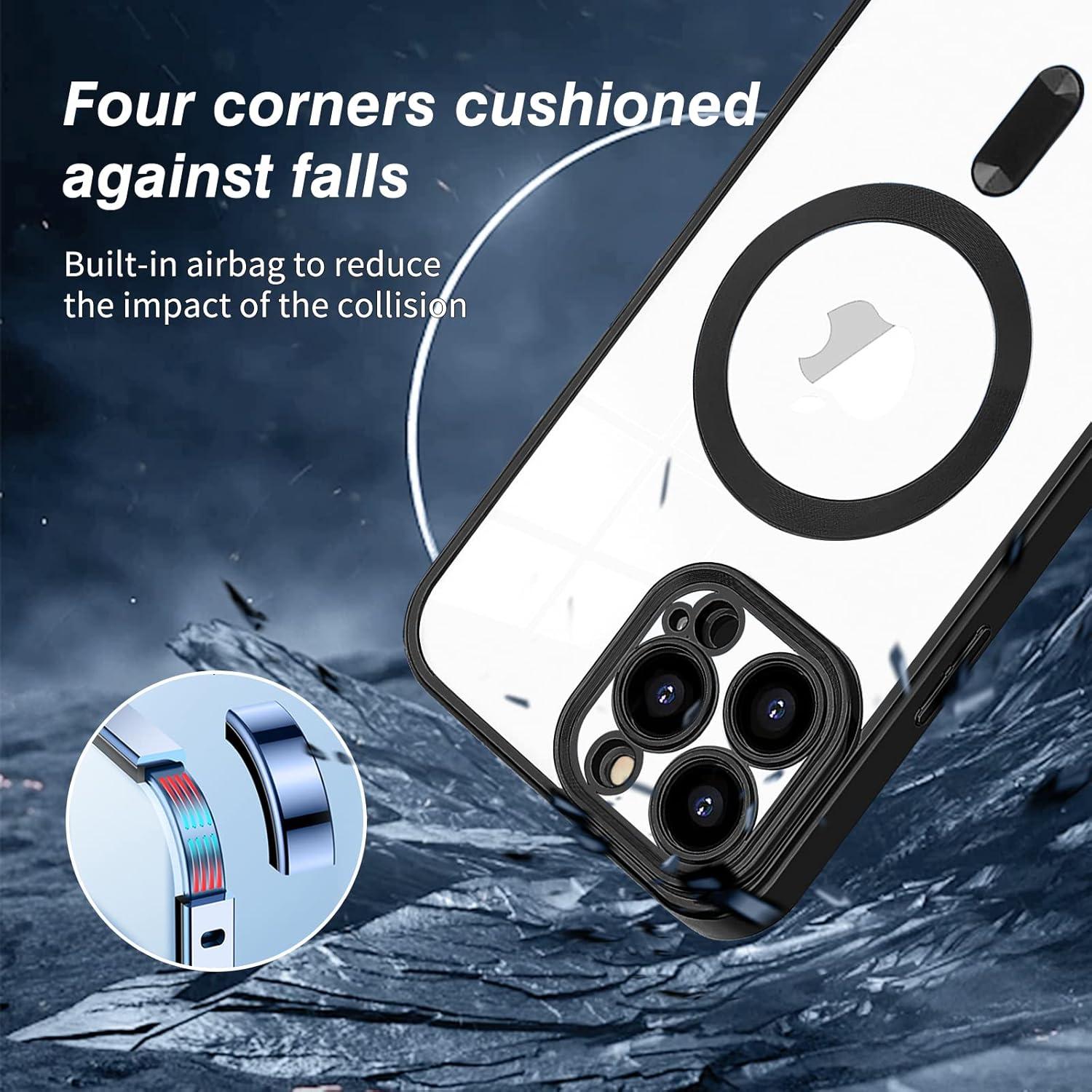 Klare iPhone 15 Pro MagSafe Hülle Magnetisch Kompatibel Kabelloses
