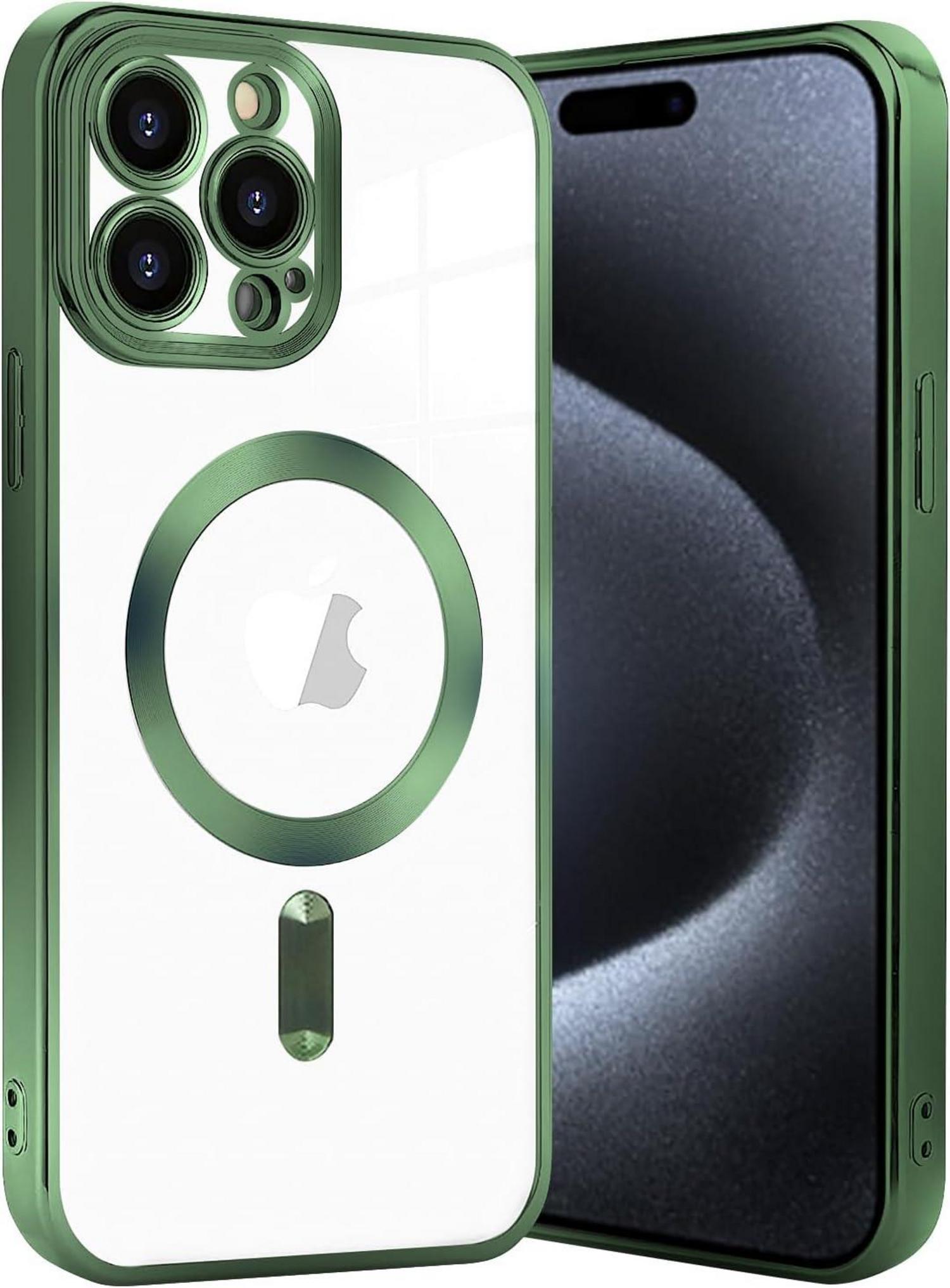 Klare Magnetische iPhone 15 Pro Hülle mit Magsafe Adsorption
