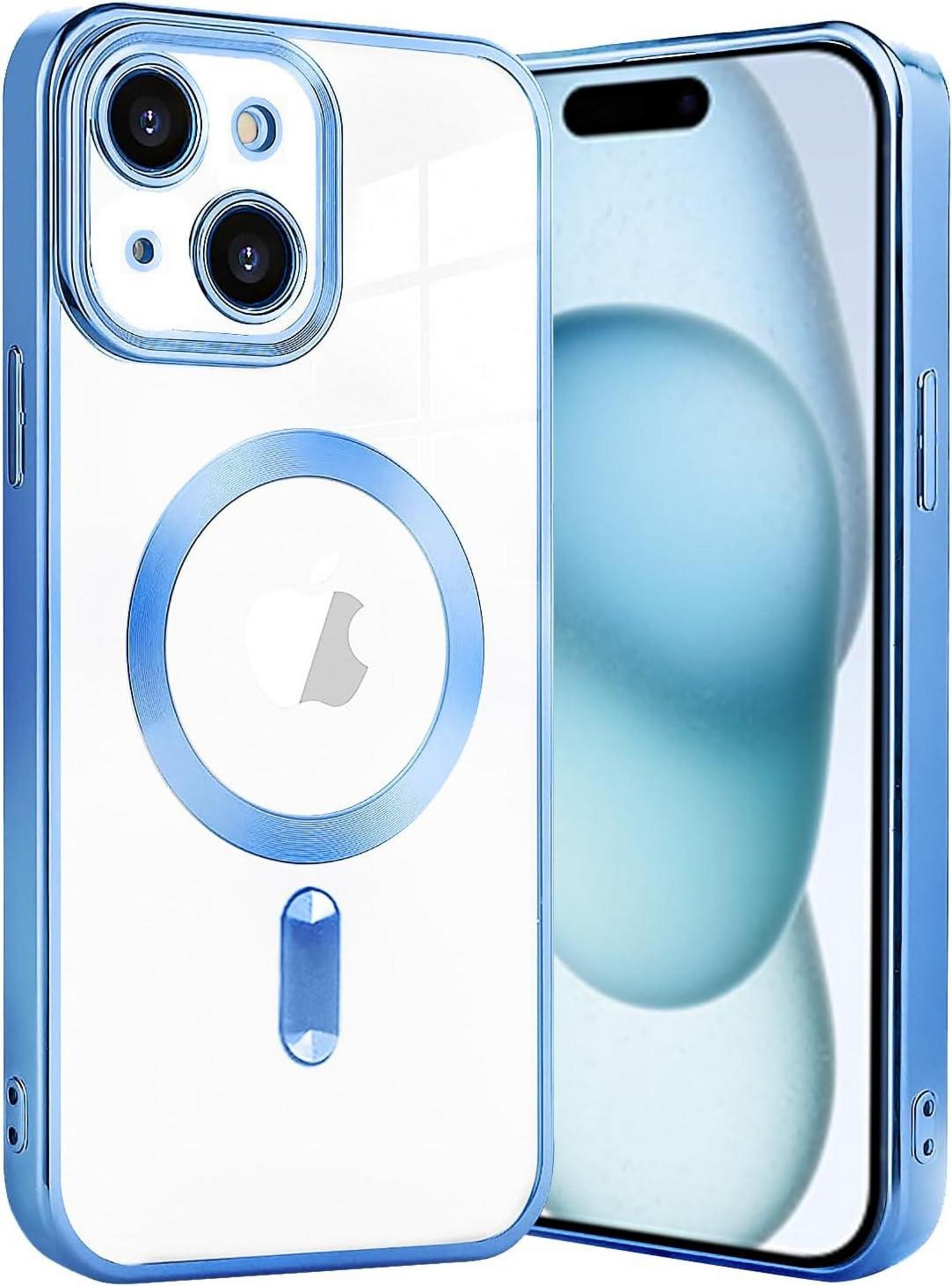 Klare Magnetische Schutzhülle für iPhone 15 mit Magsafe Adsorption und