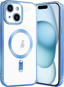 Klare Magnetische Schutzhülle für iPhone 15 mit Magsafe Adsorption und