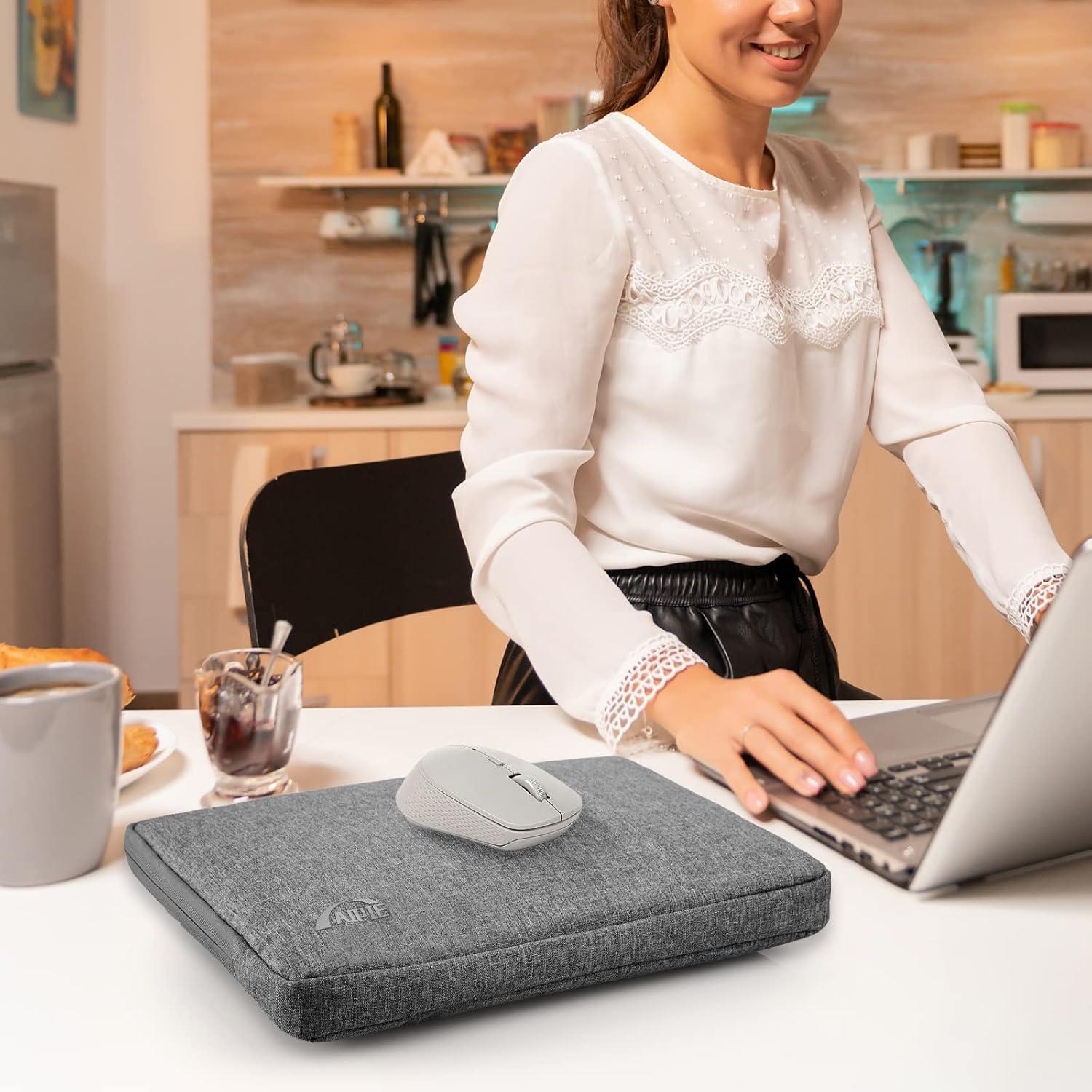 Laptoptasche 17,3 Zoll Schutz 2 Fach Schwarz Hülle 360° Schutz AIPIE