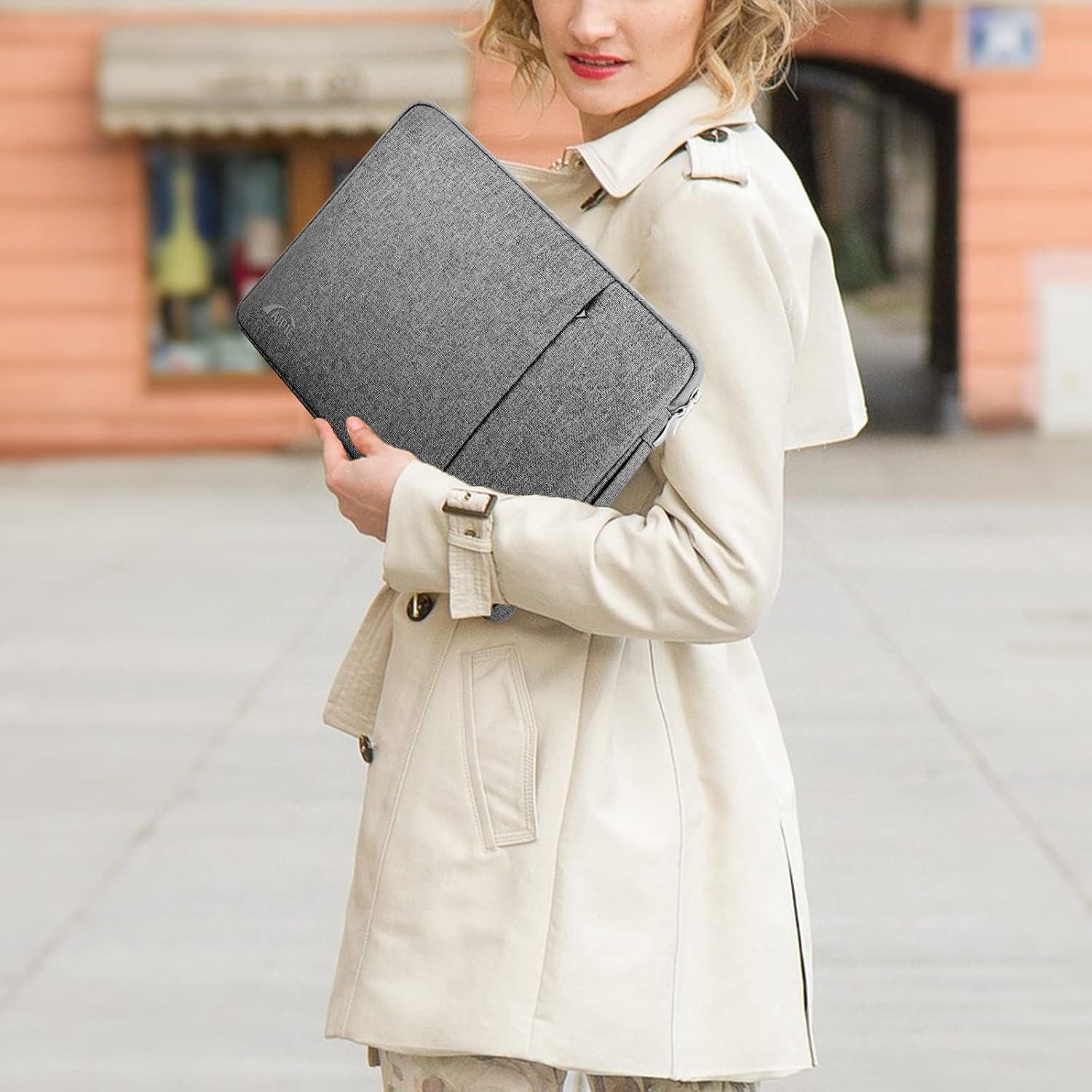 Laptoptasche 17,3 Zoll Schutz 2 Fach Schwarz Hülle 360° Schutz AIPIE