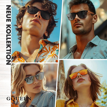 Holz Sonnenbrille Polarisiert UV400 Retro Herren Damen