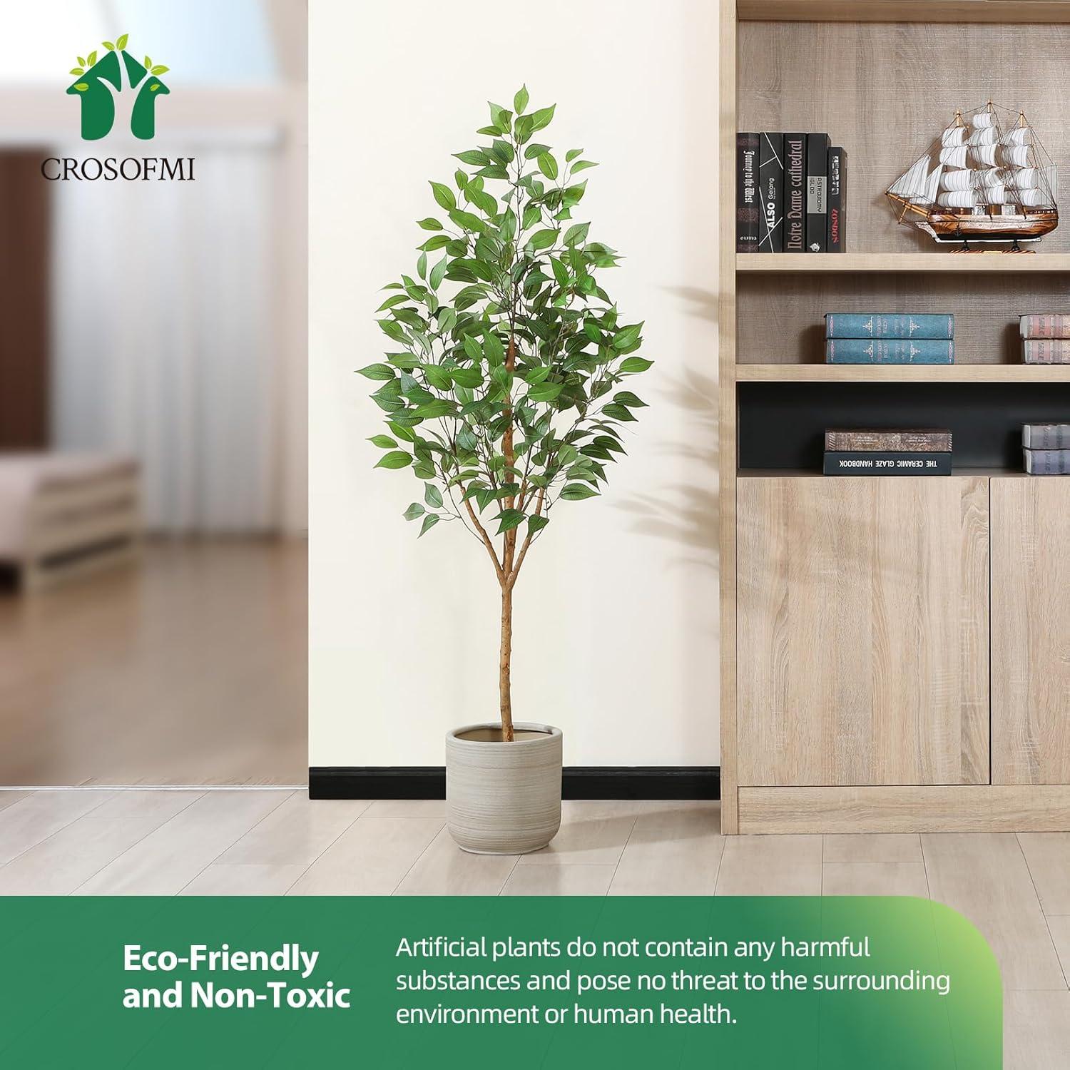 Künstliche Ficus Pflanze 150cm Tropische Deko Indoor Outdoor