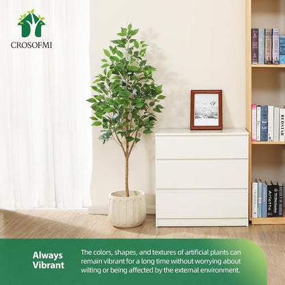 Künstliche Ficus Pflanze 150cm Groß Indoor Outdoor Deko Moderne Haus Büro Garten