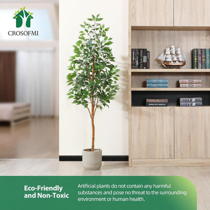Künstliche Ficus Pflanze 180cm Groß Fake Tropisch Indoor Outdoor