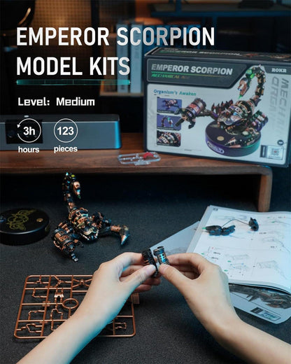 3D Metall Puzzle Bausatz Hirsch Käfer Modell Motor Kit 123 Stück