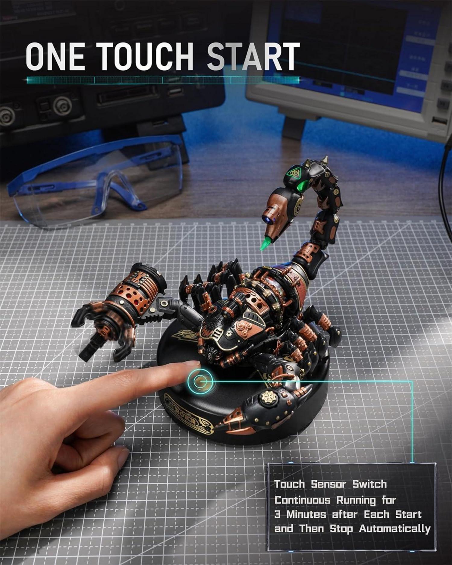 ROKR 3D Metall Puzzle Bausatz Hirsch Käfer Modell Kit 123 Stück