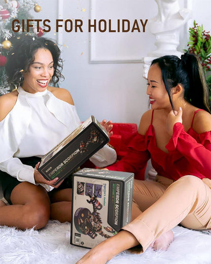 ROKR 3D Metall Puzzle Hirsch Käfer Modell Motor Kits Erwachsene 123 Stück