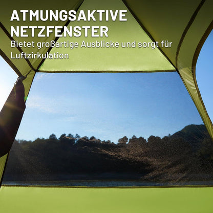 TIMBER RIDGE Camping Zelt 4 Personen Blackout 3000mm