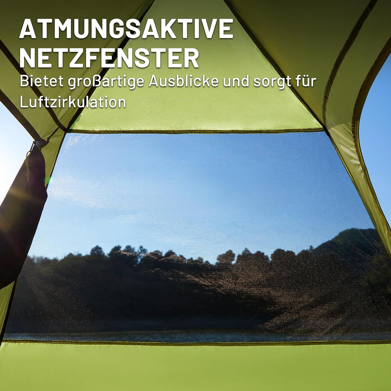 Camping Zelt TIMBER RIDGE 4 Personen Blackout wasserdicht 3000mm