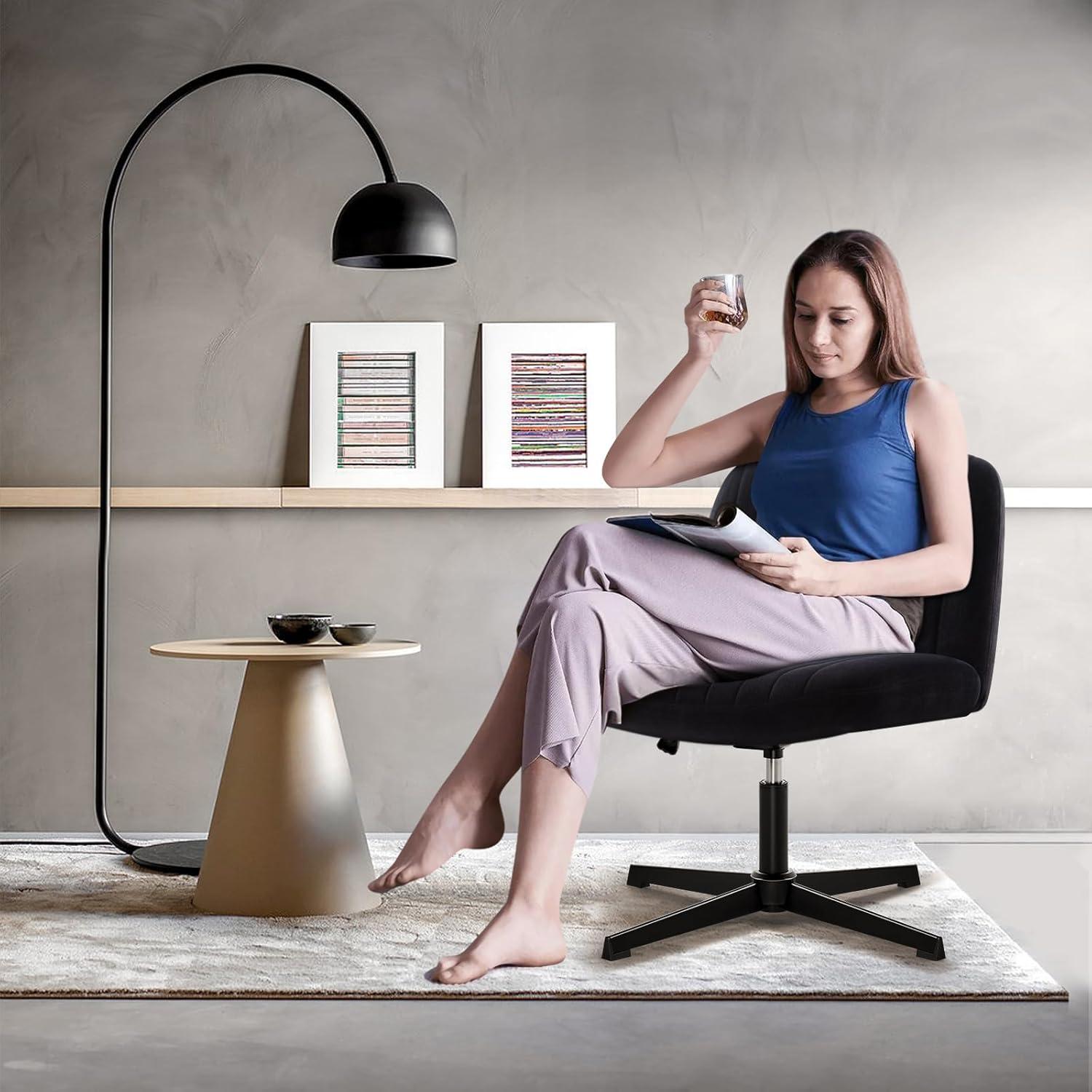 Ergonomischer Schwarzer Bürostuhl ohne