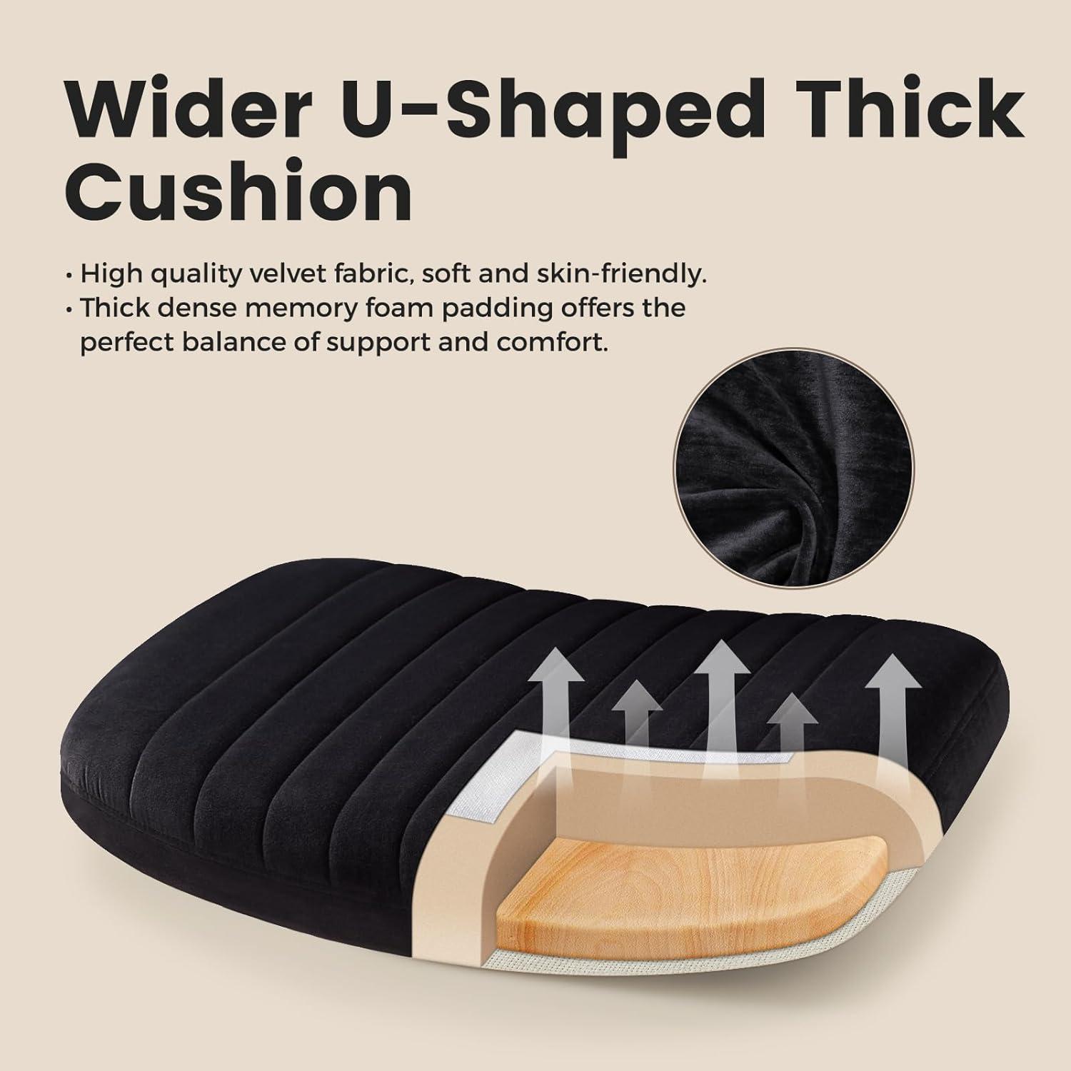 IWMH Bürostuhl ohne Armlehnen Schreibtischstuhl Schwarz