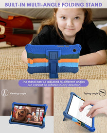 Silikon Kinder Hülle Samsung Galaxy Tab A9 2023 8,7 Zoll Schultergurt