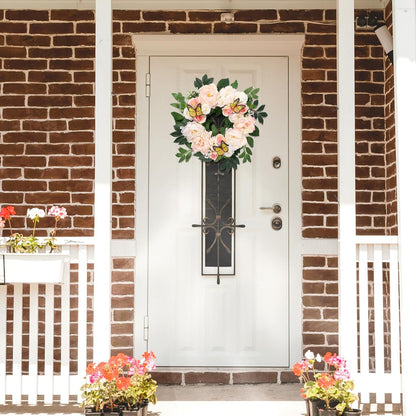 Valery Madelyn LED Frühlingskranz 45.7cm Türkranz Wanddeko Blumenlicht