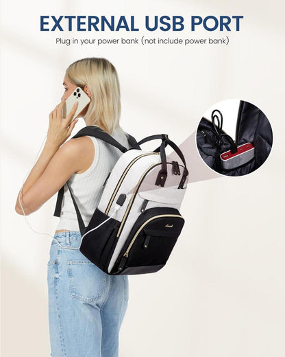 LOVEVOOK Laptop Rucksack 15.6 Zoll Mädchen Wasserdicht Shulrucksack