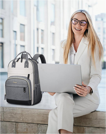 Großer Damen Rucksack 17 Zoll Laptopfach wasserdicht School Bag