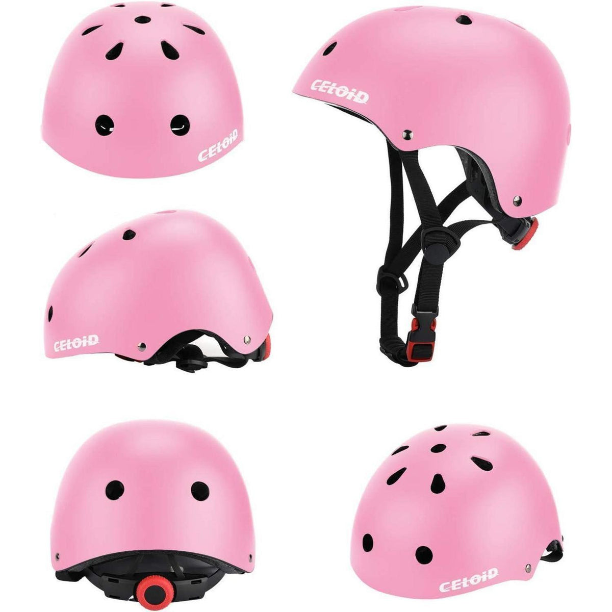 Kinder Fahrradhelm Set 3-16 Jahre | Skateboard, Roller & Co. Rosa