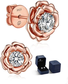 Moissanite Ohrringe Silber 925 Weihnachtsgeschenke Frauen Diamant
