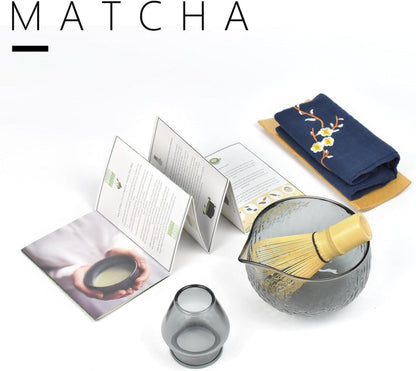 Japanisches Matcha-Teeset Bambus Ausgießer Schneebesen handgefertigt