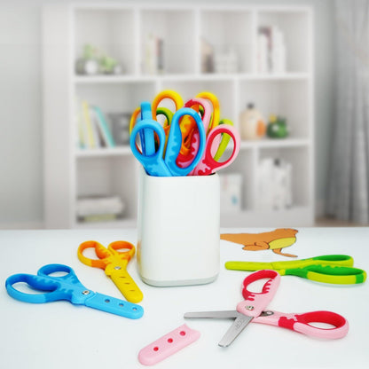 Kinderschere mit Schutzhülle für Rechtshänder, 13,5 cm, 12 Stück