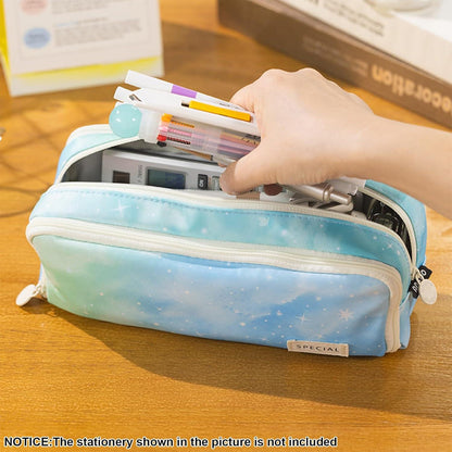 Federmäppchen Etui Stifte Schule Büro Mädchen Teenager Mädchen Blau