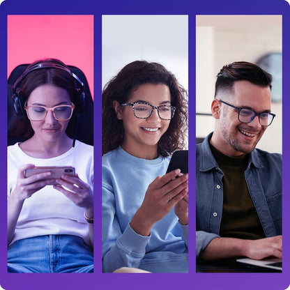 Occffy Blaulichtfilter Brille ohne Sehstärke für Damen und Herren