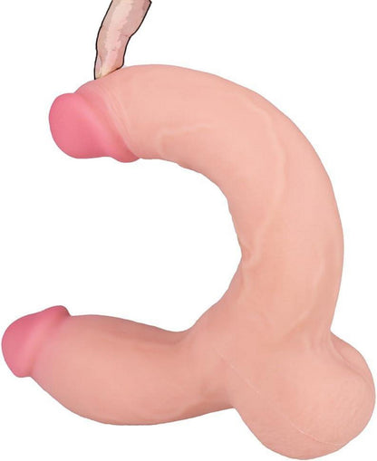 Doppeldildo Realistischer Silikon Strap On Sex Spielzeug SM Toy