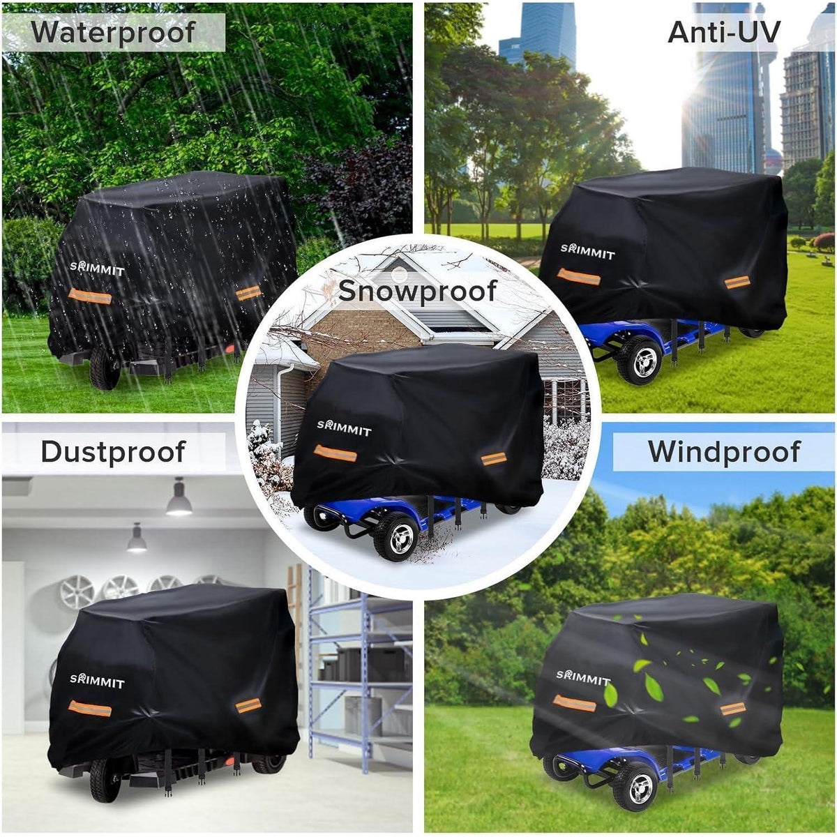 Elektromobil Abdeckplane 3XL 420D Oxford wasserdicht UV-Schutz