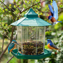 Vogelfutterhaus wetterfest mit hoher Kapazität und Überdachung