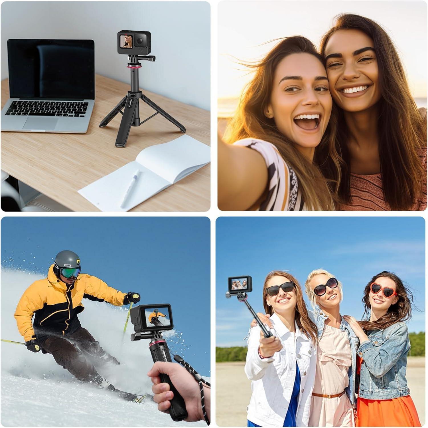 51CM Mini Action Camera Stativ Selfie Stick für Reise Vlog DJI Osmo Akaso