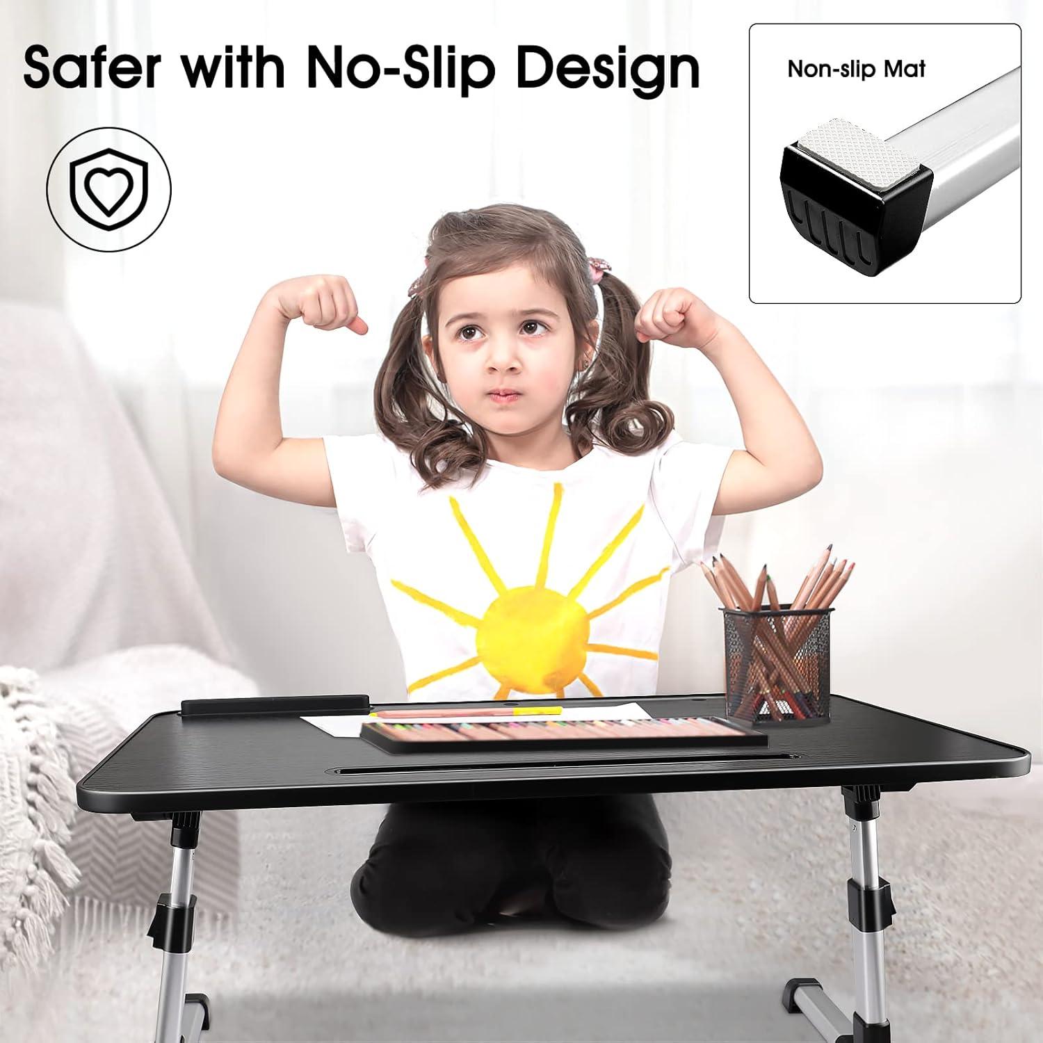 Höhenverstellbarer Laptoptisch Bett Winkelverstellbar mit Kühler
