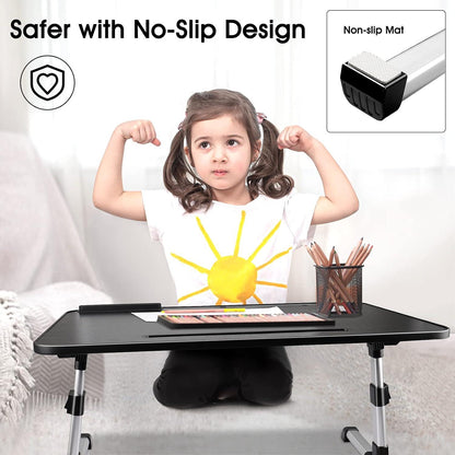 Höhenverstellbarer Laptoptisch Bett Winkelverstellbar mit Kühler