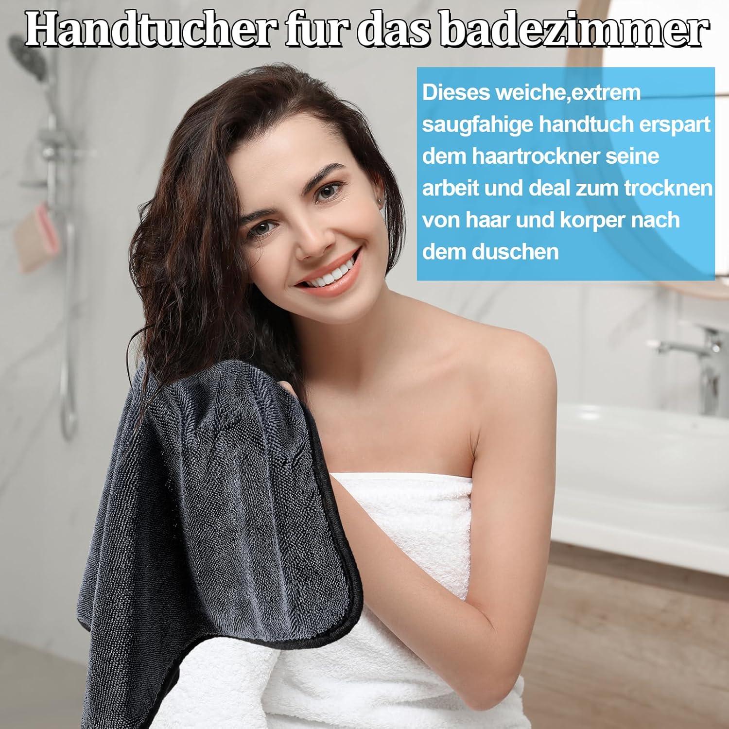 Mikrofasertuch Shiny Bath Trockentuch 40x40cm 2er Set schnelltrocknend
