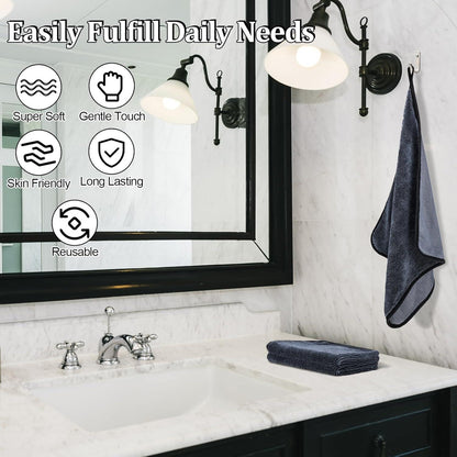 Mikrofasertuch Shiny Bath Trockentuch 2er Set 40x40cm - Auto Dusche Küche Bad