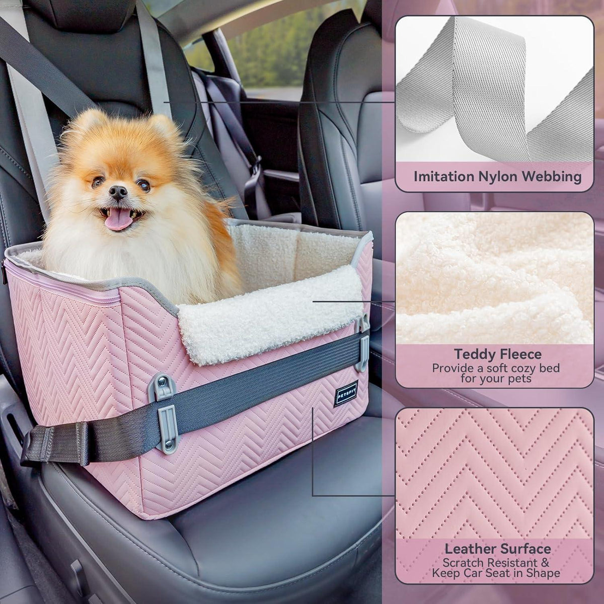 Hunde Autositz für kleine Hunde – Sicher & Komfortabel