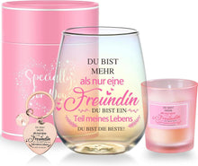 Personalisiertes Weinglas für beste Freundin Weihnachten 480ml