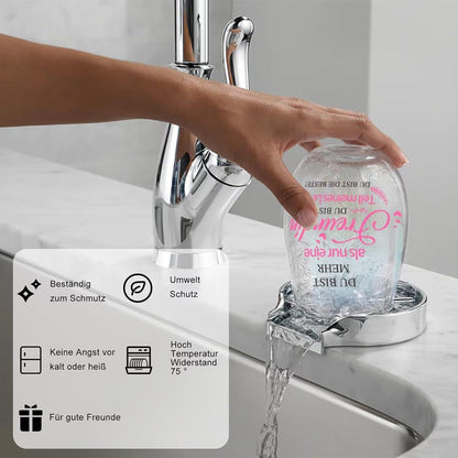 Personalisiertes Weinglas Geschenk Beste Freundin 480ml Weihnachten