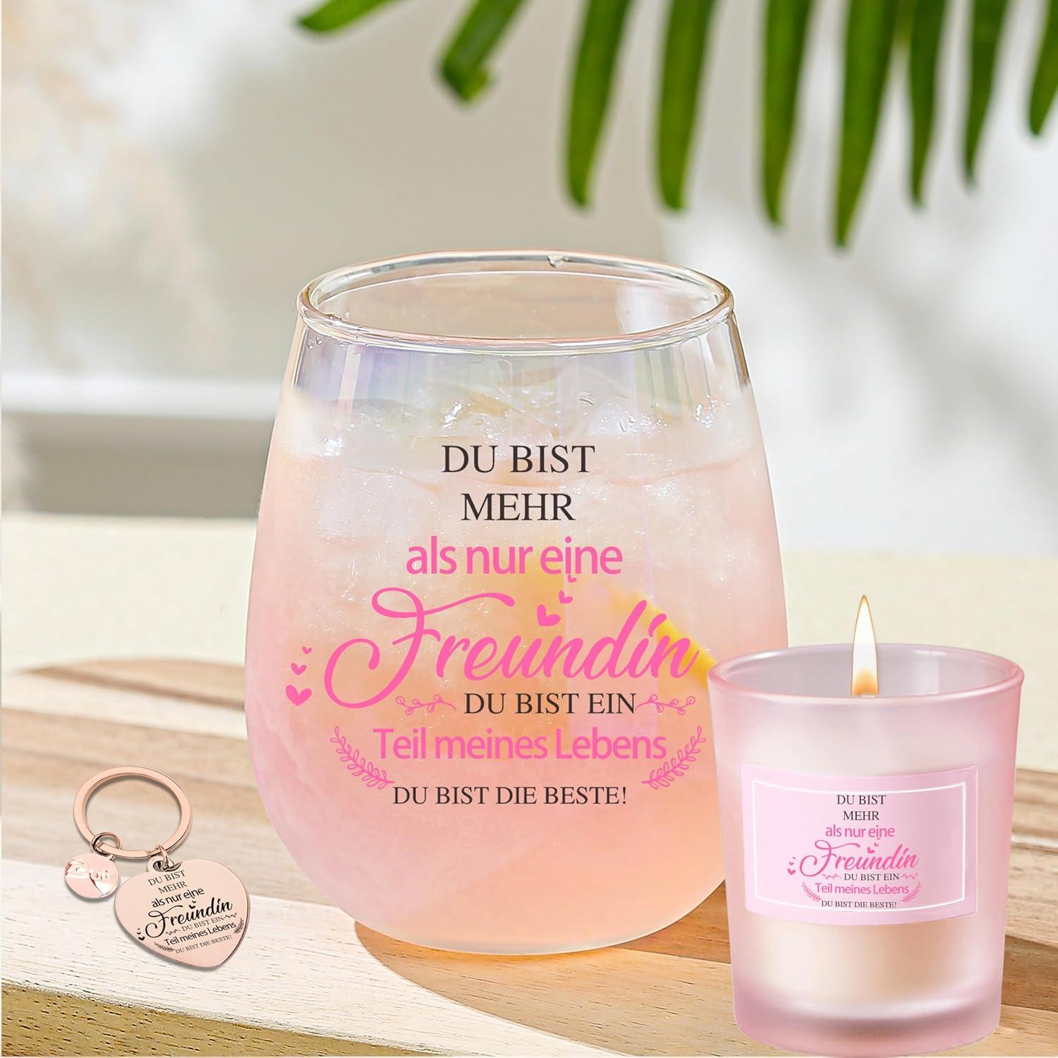 Personalisierte Weingläser Beste Freundin Geschenk 480ml
