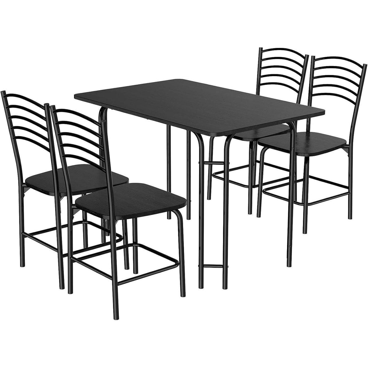 5-teiliges Esstisch Set mit Stühlen – Modern & Stabil
